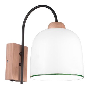 Kolarz A1352.61.G - Vägglampa NONNA 1xE27/60W/230V ek/vit/grön