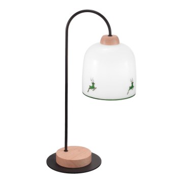 Kolarz A1352.71.G.100 - Bordslampa NONNA 1xE27/60W/230V hjort ek/vit/grön
