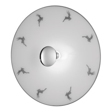 Kolarz A1353.61.XL.5.Gr.100 - Vägglampa NONNA 1xE27/100W/230V hjort grå