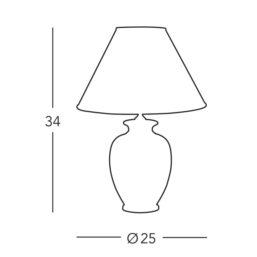 Kolarz A1354.71S - Bordslampa GIARDINO 1xE27/60W/230V diameter 25 cm