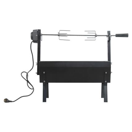 Kolgrill med motor 4W/230V svart