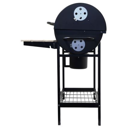 Kolgrill svart/trä