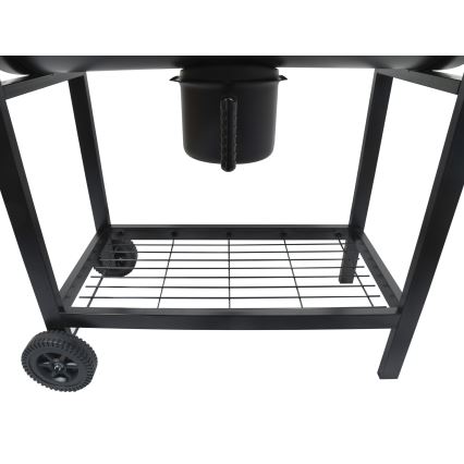 Kolgrill svart/trä