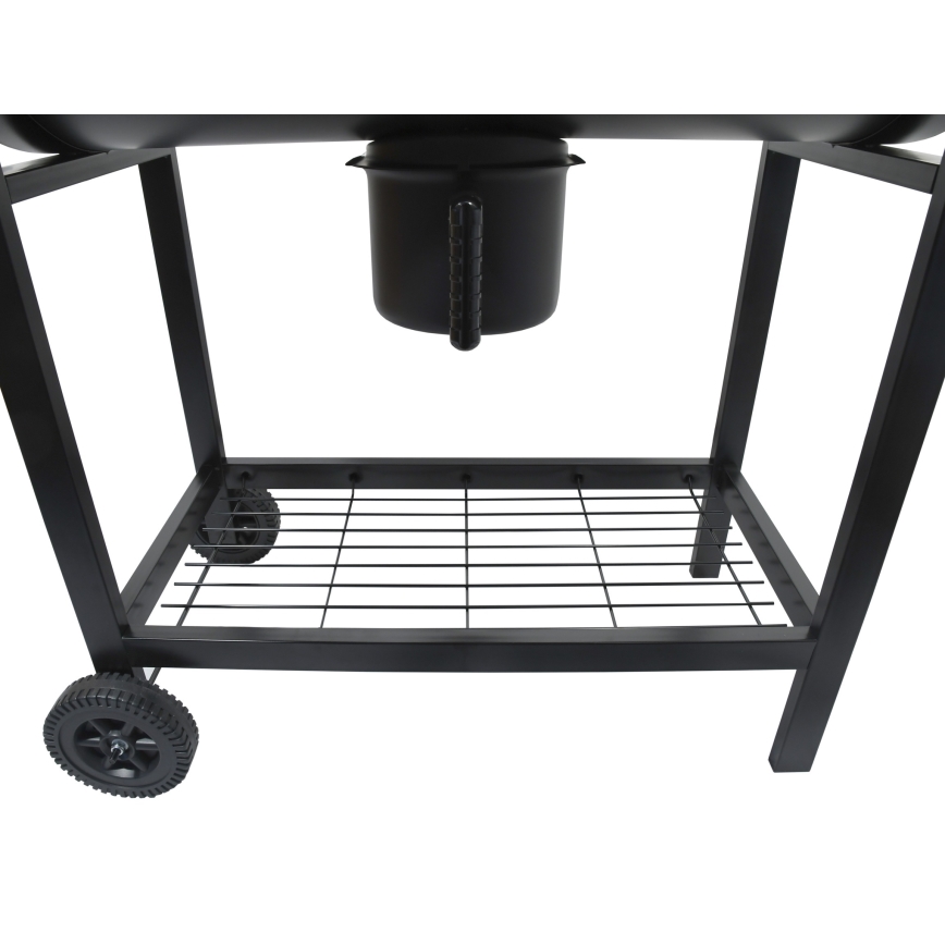Kolgrill svart/trä