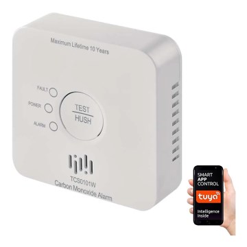 Kolmonoxiddetektor GoSmart 2xAA Wi-Fi Tuya