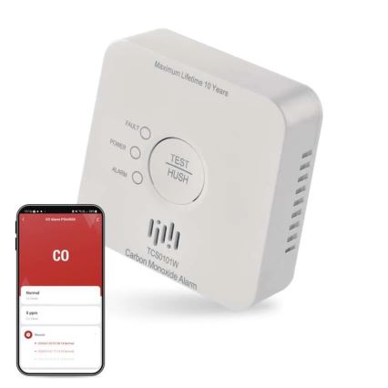 Kolmonoxiddetektor GoSmart 2xAA Wi-Fi Tuya