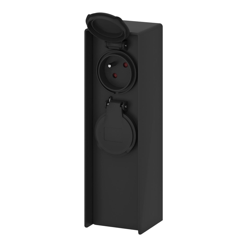 Kolumn med eluttag för utomhusbruk 2Z 230V IP44