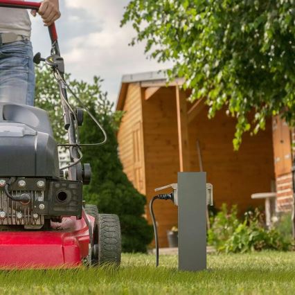 Kolumn med eluttag för utomhusbruk SCHUKO 2Z 230V IP44