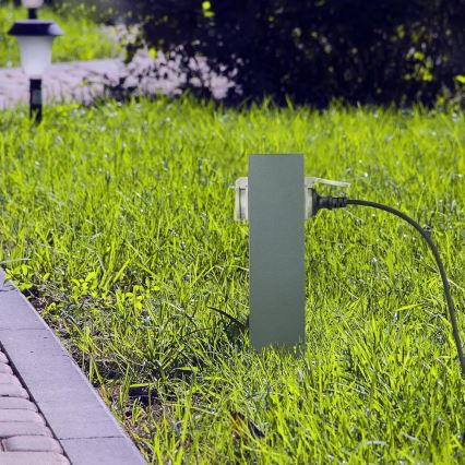 Kolumn med eluttag för utomhusbruk SCHUKO 2Z 230V IP44