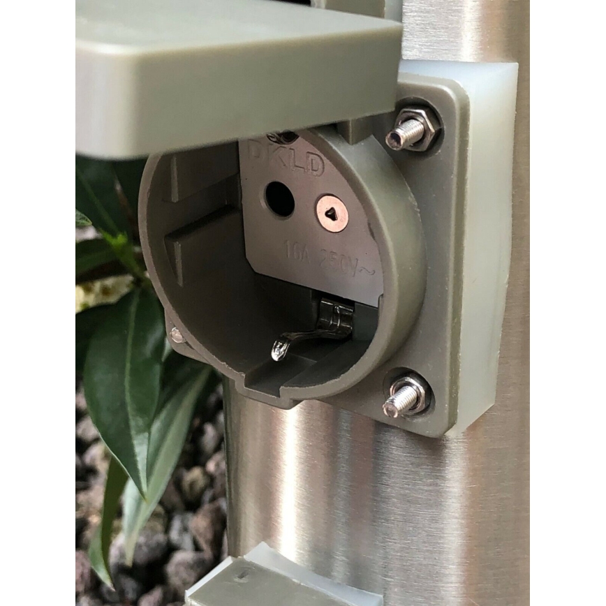Kolumn med eluttag för utomhusbruk SYDNEY 4Z SCHUKO 230V IP44