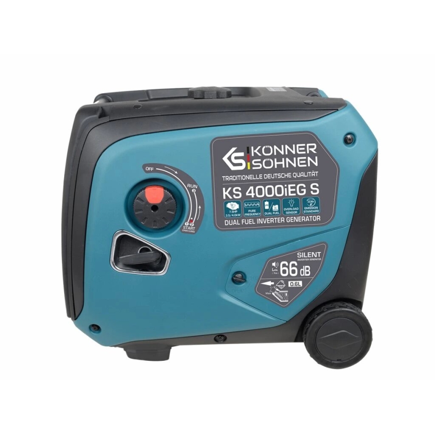 Könner & Söhnen 5106 - Gas- och bensininverterad elektrisk generator KS 4000iEG S 4000W