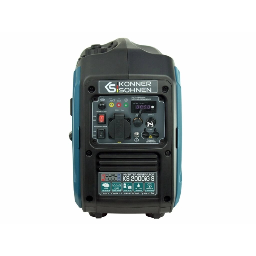 Könner & Söhnen KS7869 - Gas- och bensininverterad elektrisk generator KS 2000iG S 2000W