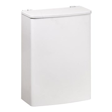Korg 19x26,5 cm rostfritt stål/vit