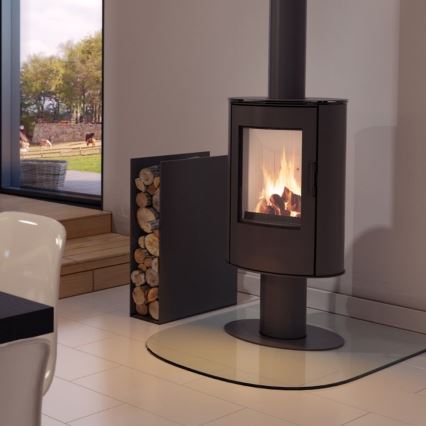 Kratki - Steel fireplace 8kW 150mm