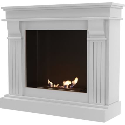 Kratki - BIO eldstad 97,9x115 cm 3kW vit