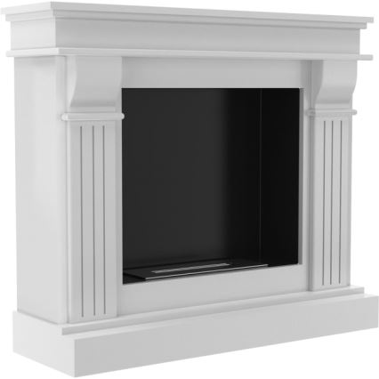 Kratki - BIO eldstad 97,9x115 cm 3kW vit