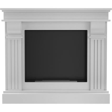 Kratki - BIO eldstad 97,9x115 cm 3kW vit