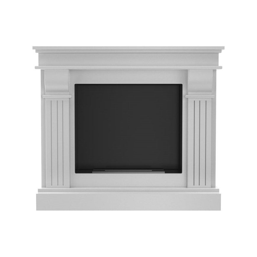 Kratki - BIO eldstad 97,9x115 cm 3kW vit