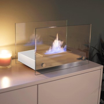 Kratki - BIO eldstad 25,2x39cm 1kW vit