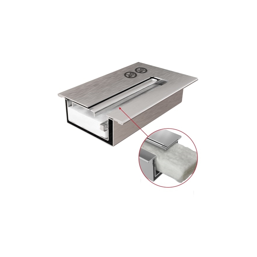 Kratki - Inbyggd BIO eldstad 40x60 cm 2kW svart