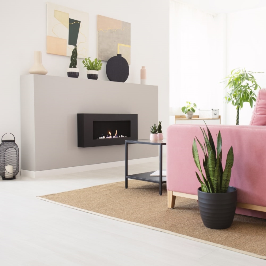 Kratki - Vägg BIO eldstad 40x90 cm 1,5kW svart