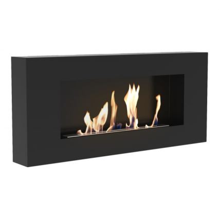 Kratki - Vägg BIO eldstad 40x90 cm 1,5kW svart