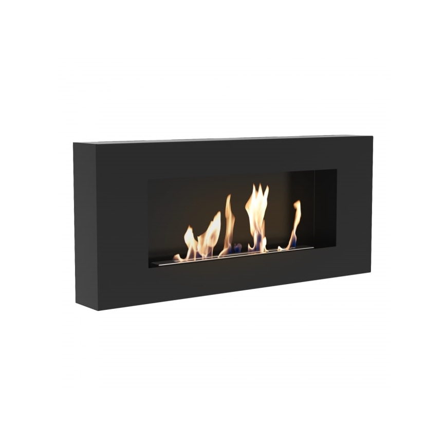 Kratki - Vägg BIO eldstad 40x90 cm 1,5kW svart