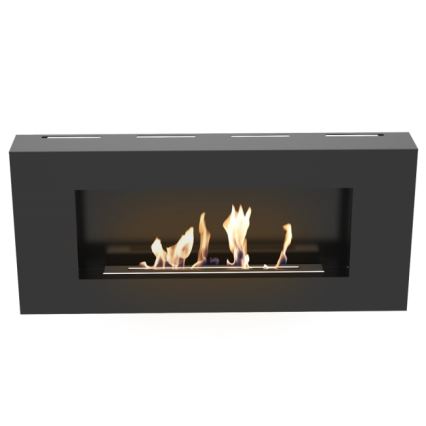 Kratki - Vägg BIO eldstad 40x90 cm 1,5kW svart