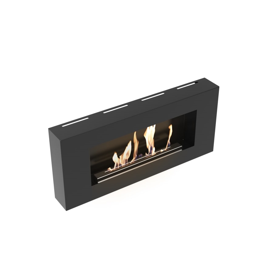 Kratki - Vägg BIO eldstad 40x90 cm 1,5kW svart