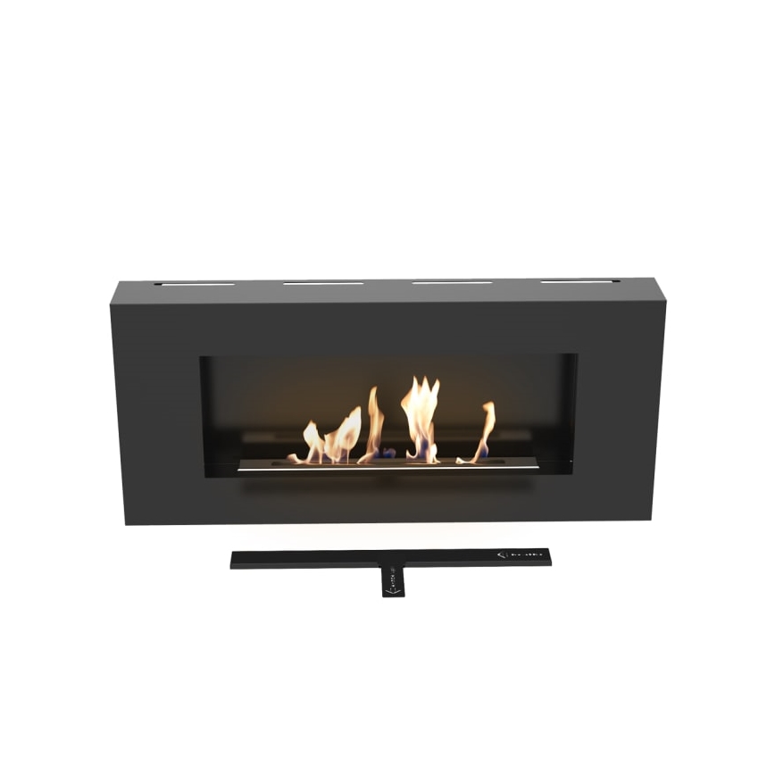 Kratki - Vägg BIO eldstad 40x90 cm 1,5kW svart