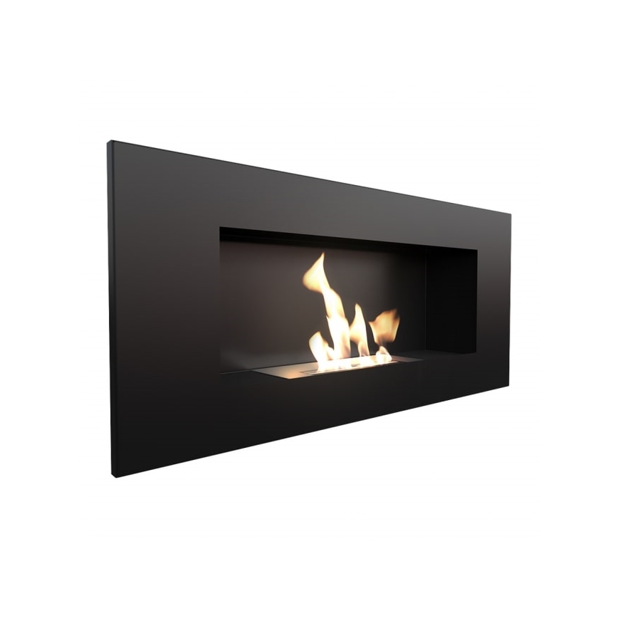 Kratki - Inbyggd BIO eldstad 40x90 cm 2kW svart