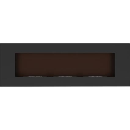 Kratki - Inbyggd BIO eldstad 40x120 cm 3x1,1kW svart