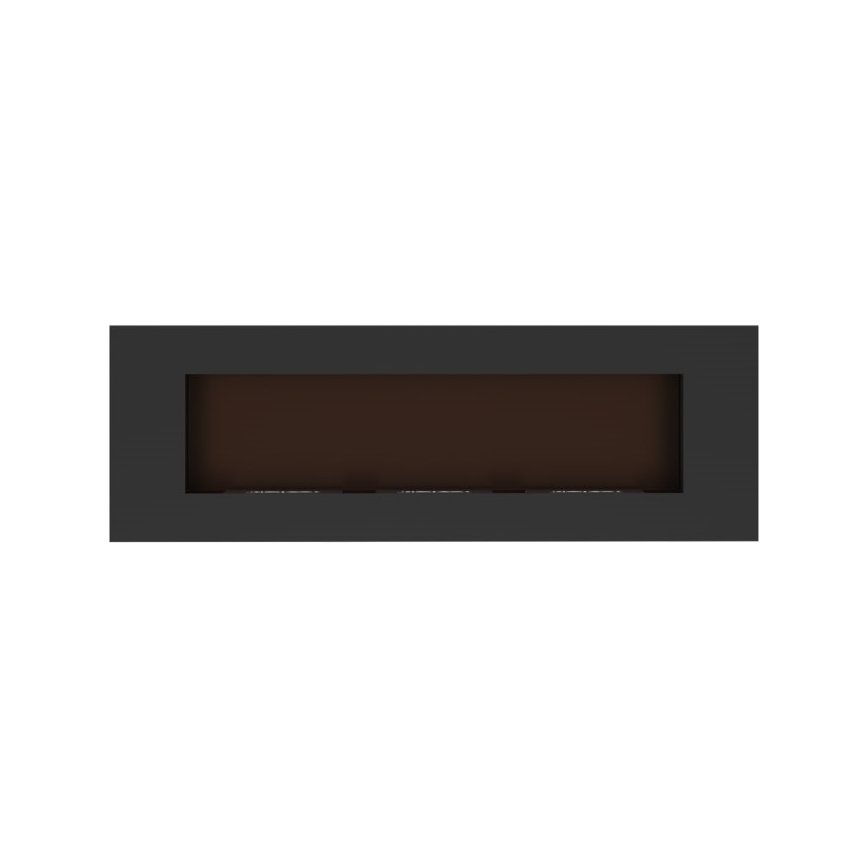 Kratki - Inbyggd BIO eldstad 40x120 cm 3x1,1kW svart