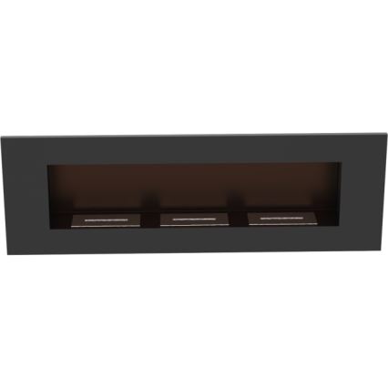 Kratki - Inbyggd BIO eldstad 40x120 cm 3x1,1kW svart
