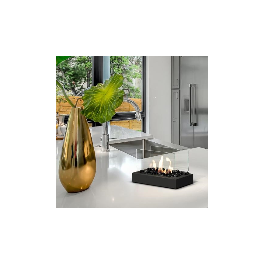 Kratki - BIO eldstad 21,8x35,4 cm 1kW svart