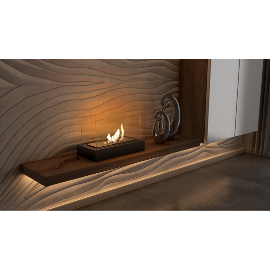 Kratki - BIO eldstad 21,8x35,4 cm 1kW svart