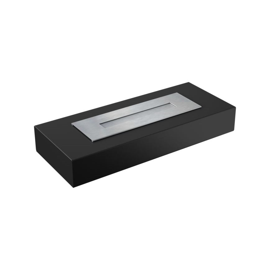 Kratki - BIO eldstad 10x67 cm 3kW svart
