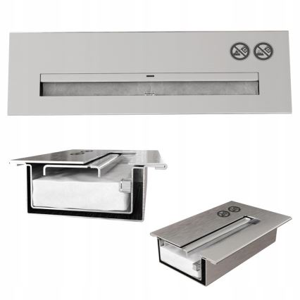 Kratki - BIO eldstad 10x67 cm 3kW svart