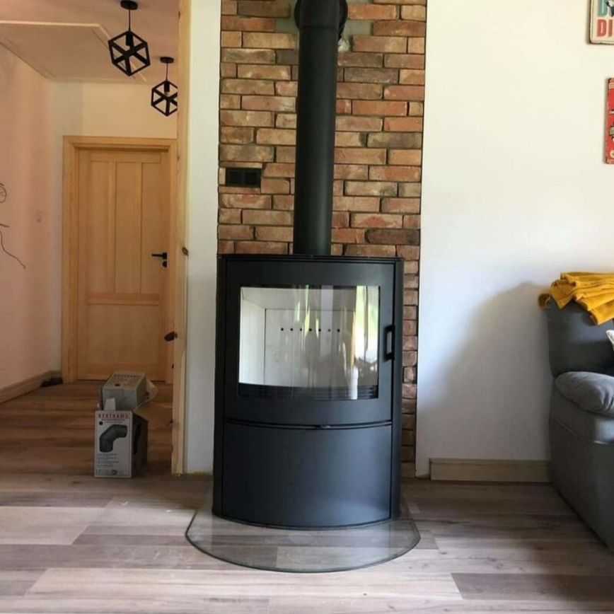 Kratki - Öppen spis i stål 10kW 150mm