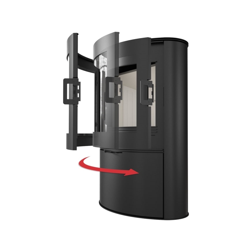 Kratki - Öppen spis i stål 10kW 150mm
