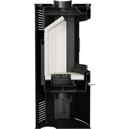 Kratki - Öppen spis i stål 10kW 150mm