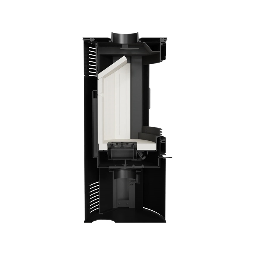 Kratki - Öppen spis i stål 10kW 150mm