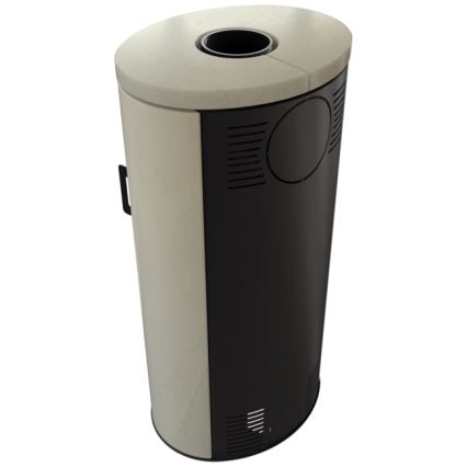 Kratki - Öppen spis i stål 8kW 150mm
