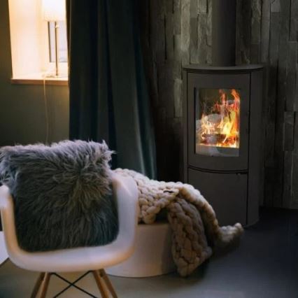 Kratki - Öppen spis i stål 8kW 150mm