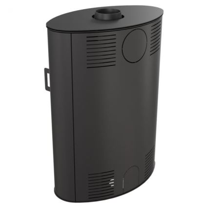 Kratki - Öppen spis i stål 8kW 150mm