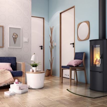 Kratki - Steel fireplace 8kW 150mm