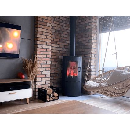 Kratki - Steel fireplace 8kW 150mm