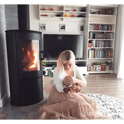Kratki - Steel fireplace 8kW 150mm