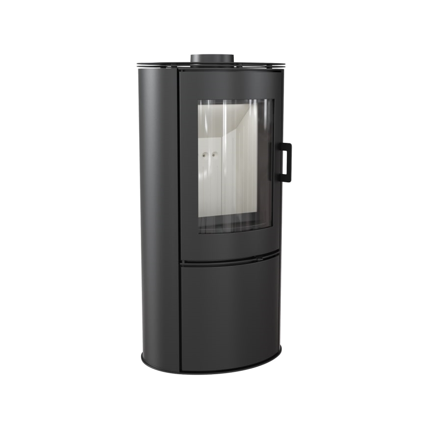 Kratki - Steel fireplace 8kW 150mm