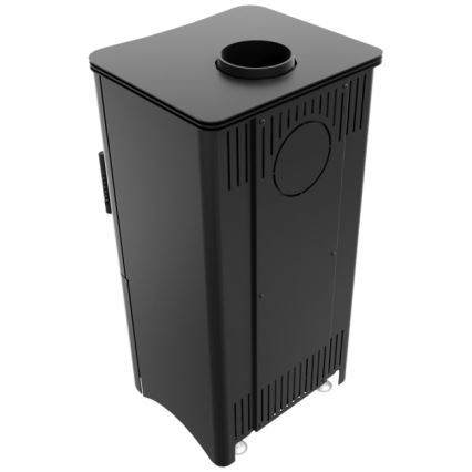 Kratki - Öppen spis i stål 7kW 150mm